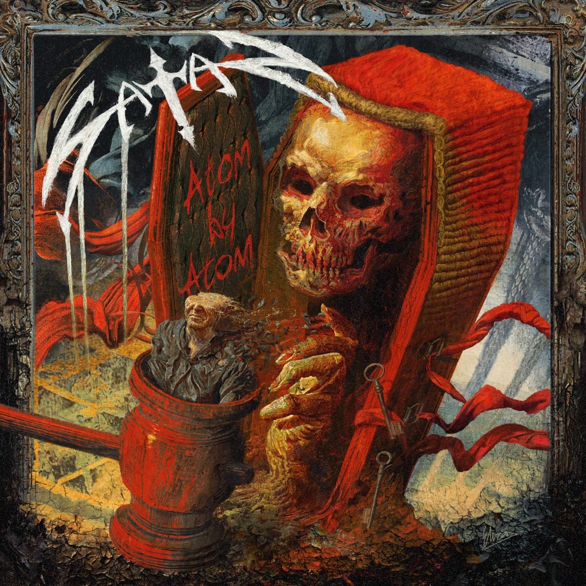 Album cover for Atom by Atom by Satan