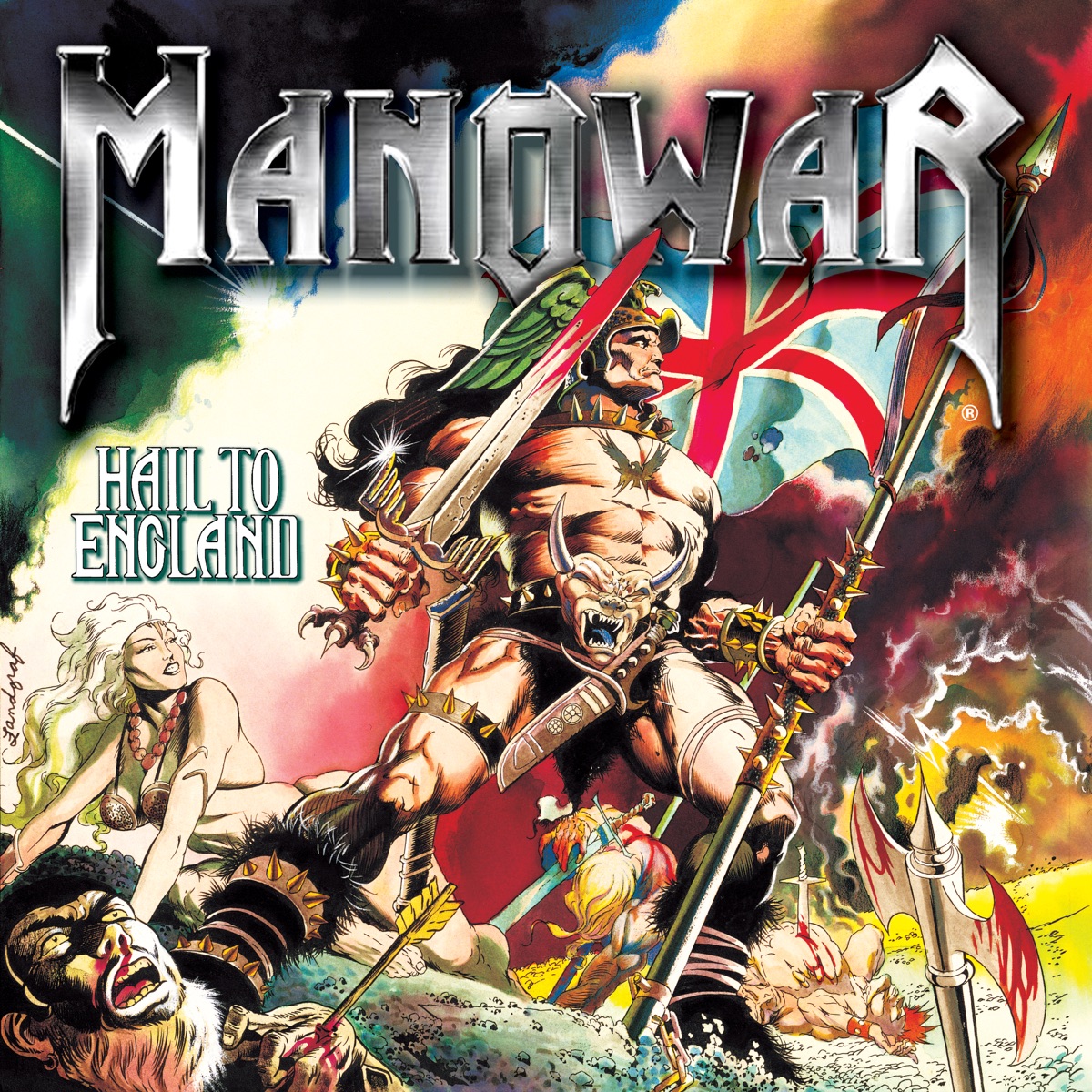 Album cover for Hail to England by Manowar
