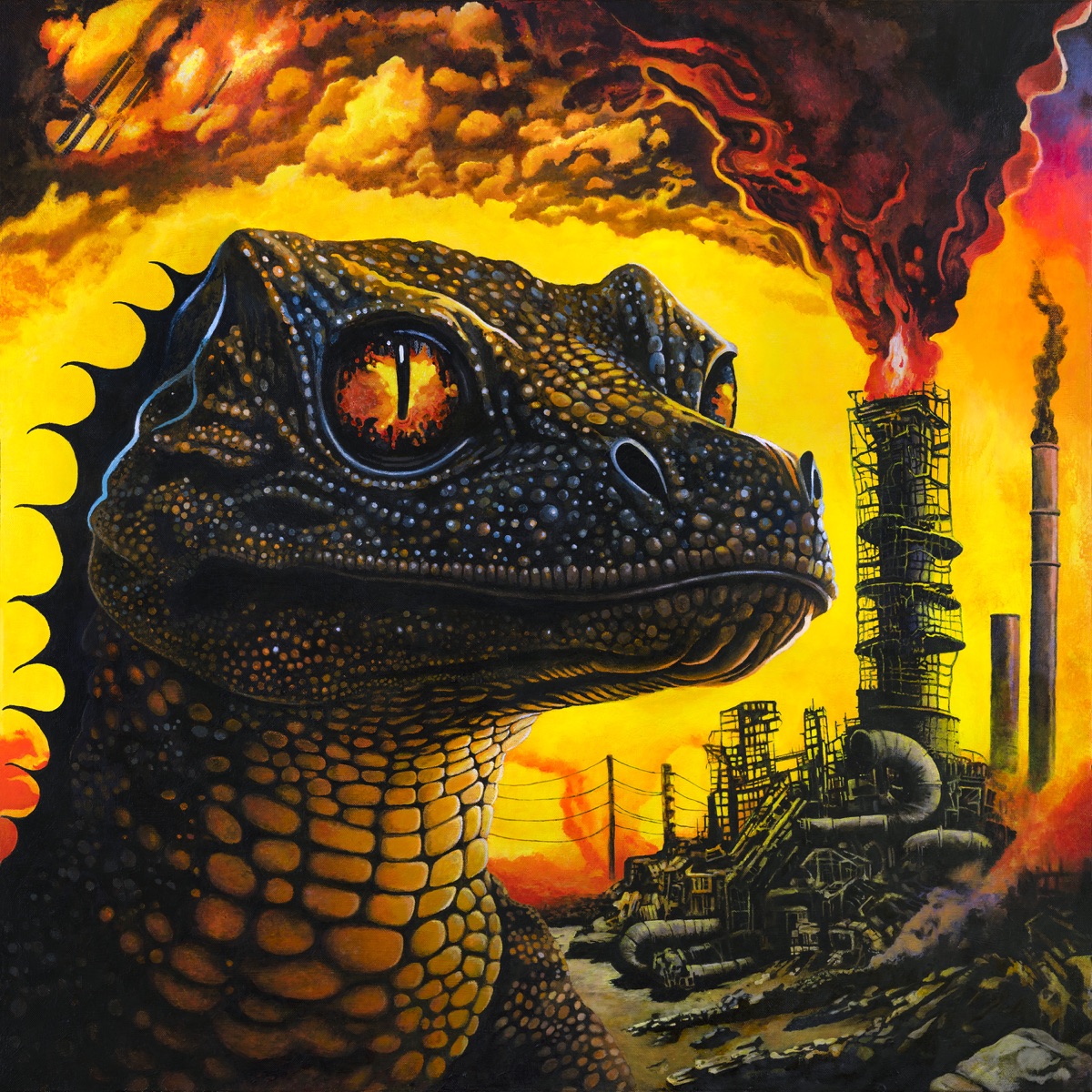 Album cover for PetroDragonic Apocalypse; or, Dawn of Eternal Night: An Annihilation of Planet Earth and the Beginning of Merciless Damnation by King Gizzard & the Lizard Wizard