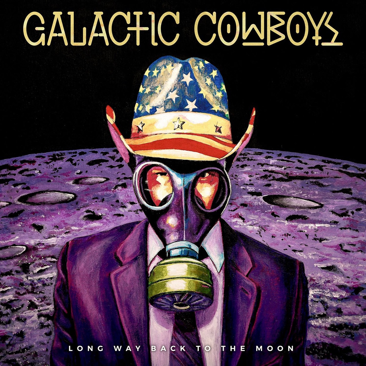 Album cover for The Long Way Back to the Moon by Galactic Cowboys