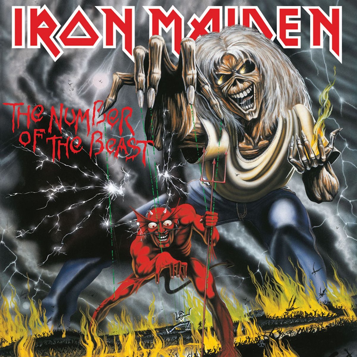 Album cover for The Number of the Beast by Iron Maiden